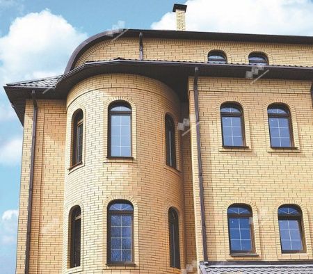 Облицовочный кирпич Железногорский Евро 0,7 НФ Солома гладкий