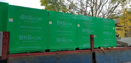 Пеноблоки стеновые ВКБлок 625x250x250, D500